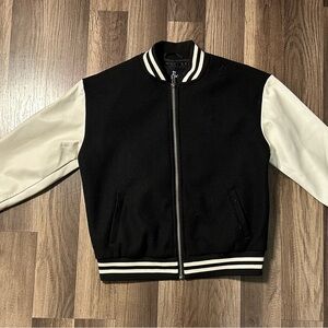 Art Class Black and Cream Varsity Jacket
